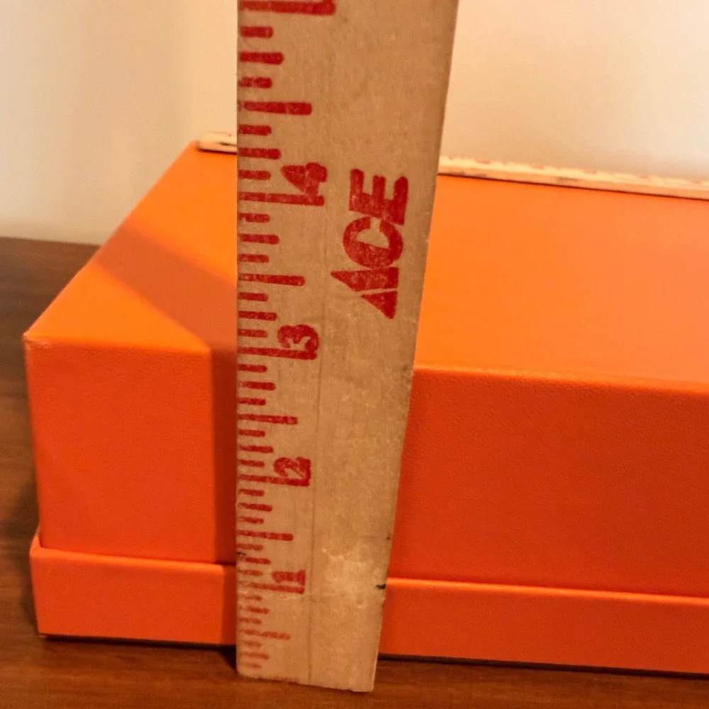 Hermes Paris Gift Boxes 2 Pack Orange 11x9x3 Luxury Designer Storage Authentic